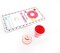 Tiny Mills 36 PACK Donuts Cards with Donuts Stampers for Valentine's Day Classroom Exchange Birthday Party Favor Prizes Valentine's Day